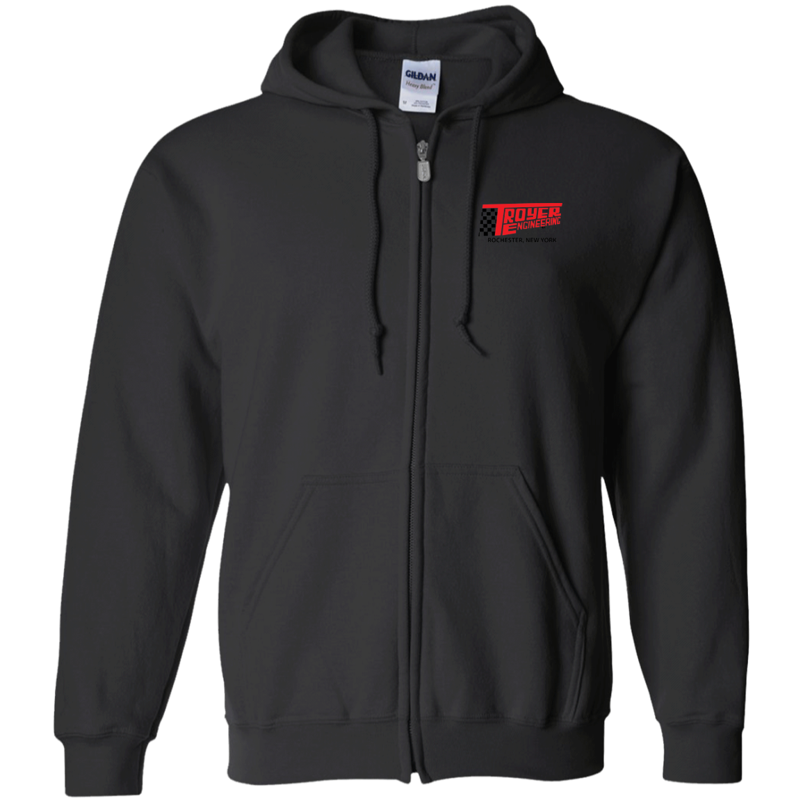 Troyer Engineering Zip Up Hooded Sweatshirt
