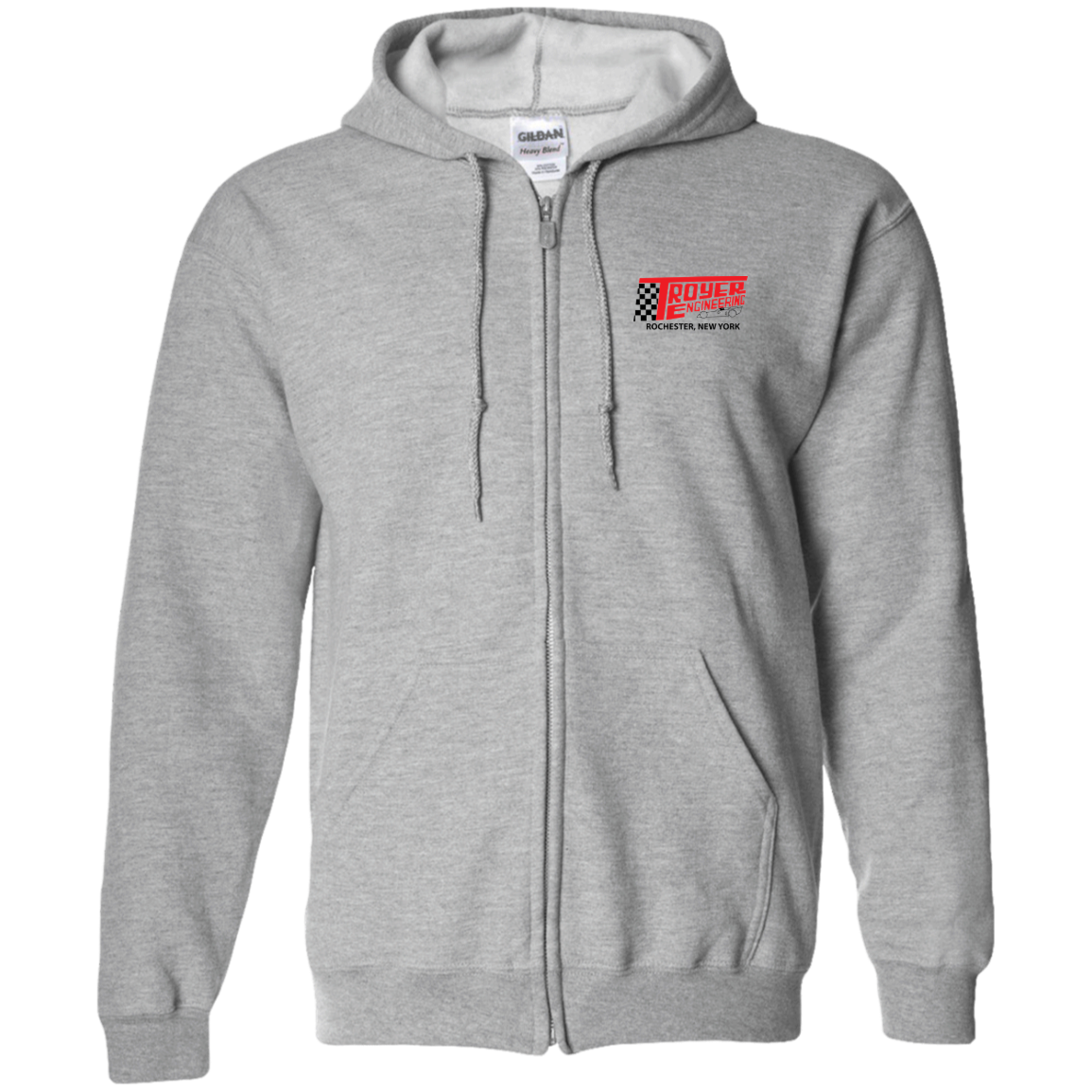 Troyer Engineering Zip Up Hooded Sweatshirt
